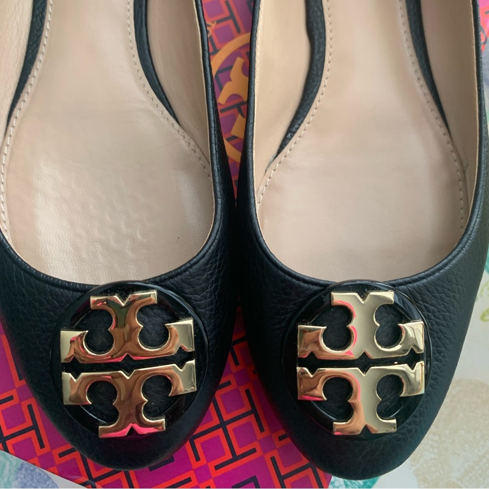 Tory Burch Black Claire Ballet Flats